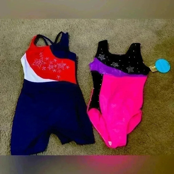gymnastics /dance/ballet leotard bundle - size 8/10 - Picture 1 of 5